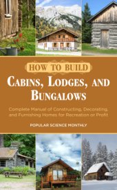 book How to build cabins, lodges, and bungalows: complete manual of constructing, decorating, and furnishing homes for recreation or profit