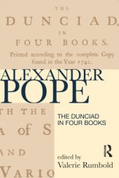 book The Dunciad in four books