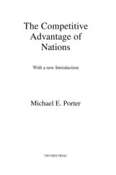 book Competitive Advantage of Nations: Creating and Sustaining Superior Performance