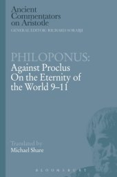 book Philoponus: Against Proclus On the Eternity of the World 9-11