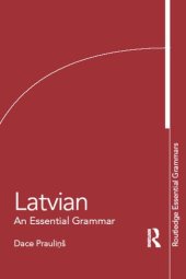 book Latvian: An Essential Grammar