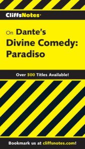 book CliffsNotes on Dante's Divine Comedy-III Paradiso