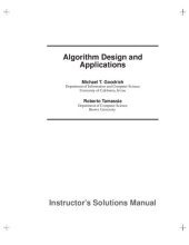 book Instructor's Solutions Manual to Algorithm Design and Applications