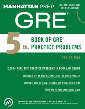 book 5 lb. Book of GRE Practice Problems