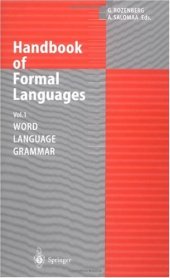 book Handbook of Formal Languages: Word, Language, Grammar