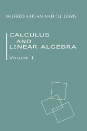 book Calculus and linear algebra