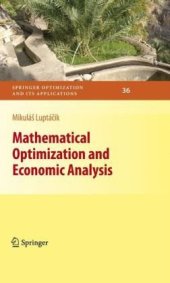 book Mathematical optimization and economic analysis