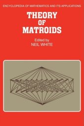 book Theory of matroids