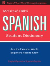 book McGraw-Hill's Spanish Student Dictionary