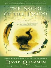 book The Song of the Dodo: Island Biogeography in an Age of Extinctions