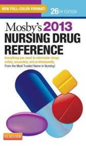 book Mosby's 2013 Nursing Drug Reference