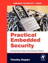 book Practical embedded security building secure resource-constrained systems