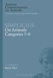 book On Aristotle categories 7-8