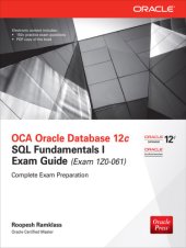 book OCA Oracle Database 12c SQL Fundamentals I Exam Guide (Exam 1Z0-061)