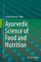 book Ayurvedic Science of Food and Nutrition