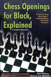 book Chess Openings for Black, Explained