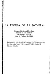 book Teoría de la novela