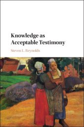 book Knowledge as acceptable testimony