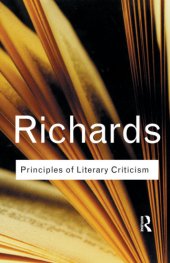 book Principles of Literary Criticism