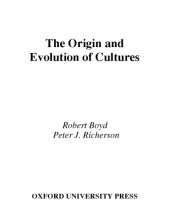 book The origin and evolution of cultures