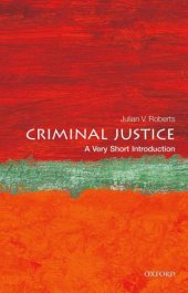 book Criminal Justice: A Very Short Introduction