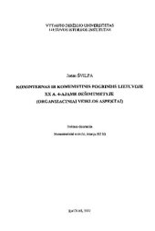 book Kominternas ir komunistinis pogrindis Lietuvoje XX a. 4-ajame dešimtmetyje (organizaciniai veiklos aspektai) : daktaro disertacija