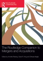 book The Routledge Companion to Mergers and Acquisitions