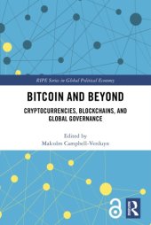 book Bitcoin And Beyond: Cryptocurrencies, Blockchains, And Global Governance