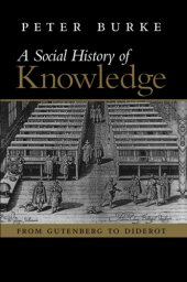 book A Social History of Knowledge