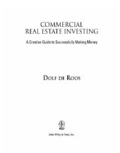 book Commercial real estate investing: a creative guide to succesfully making money