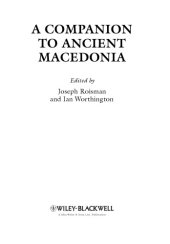 book A companion to ancient Macedonia