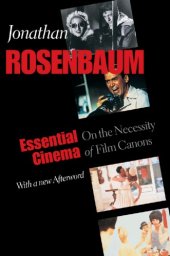 book Essential Cinema: on the necessity of film canons