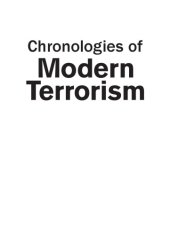 book Chronologies of modern terrorism