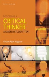 book Becoming a critical thinker