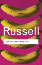 book The Conquest of Happiness