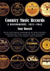 book Country music records: a discography, 1921-1942