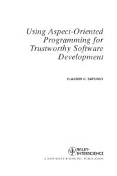 book Using aspect-oriented programming for trustworthy software development