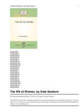 book The Wit of Women