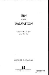 book Sin and Salvation: God's Work for and in Us