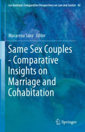 book Same sex couples, comparative insights on marriage and cohabitation