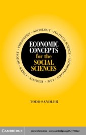 book Economic concepts for the social sciences