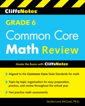 book CliffsNotes Grade 6 Common Core Math Review