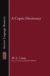 book A Coptic Dictionary (Ancient Language Resources)