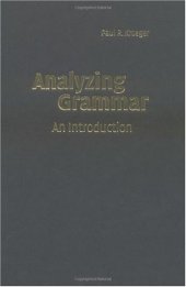 book Analyzing Grammar: An Introduction (Cambridge Textbooks in Linguistics)