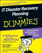 book IT Disaster Recovery Planning For Dummies