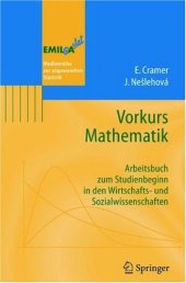 book Vorkurs Mathematik: Arbeitsbuch zum Studienbeginn in den Wirtschafts- und Sozialwissenschaften (EMIL@A-stat) (German Edition)