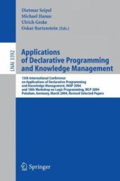 book Applications of Declarative Programming and Knowledge Management: 15th International Conference on Applications of Declarative Programming and Knowledge