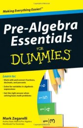 book Pre-Algebra Essentials For Dummies (For Dummies (Math & Science))