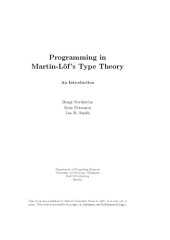 book Programming in Martin-Löf's Type Theory: An Introduction