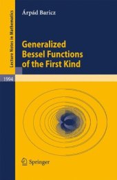 book Generalized Bessel Functions of the First Kind